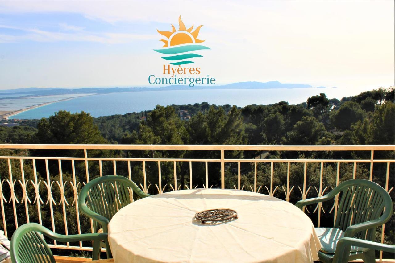T3 Standing-Splendide Vue Mer - Piscine Parking By Hc Leilighet Hyères Eksteriør bilde